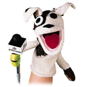 Pets dot com sock puppet